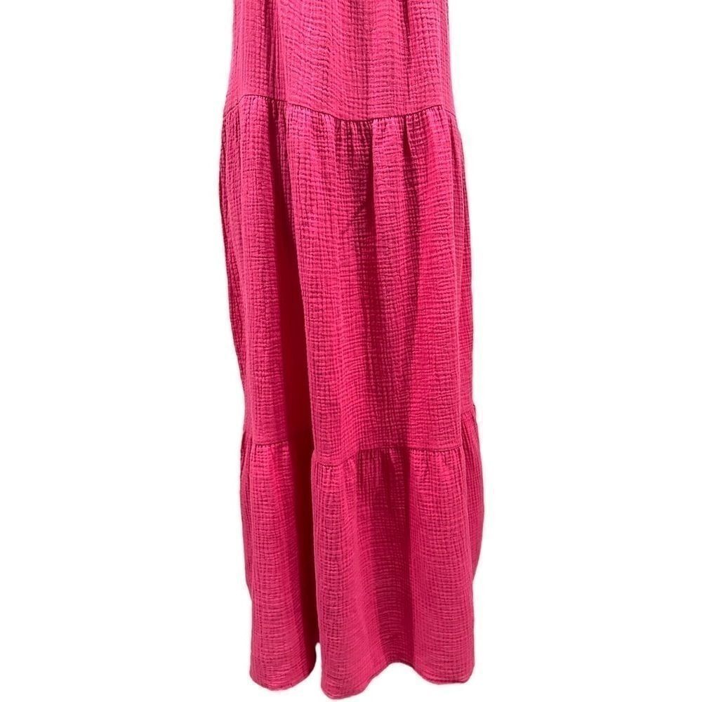 BB Dakota by Steve Madden Arianna Tiered Maxi Dress Raspberry Sz S - Picture 7 of 15